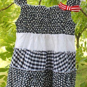Girls Rule! Tiered Patriotic Sun Dress - size 24 mos